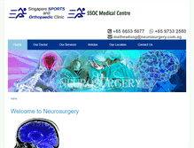 Tablet Screenshot of neurosurgery.com.sg