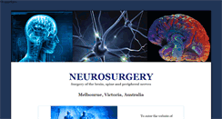 Desktop Screenshot of neurosurgery.net.au