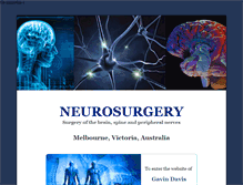 Tablet Screenshot of neurosurgery.net.au